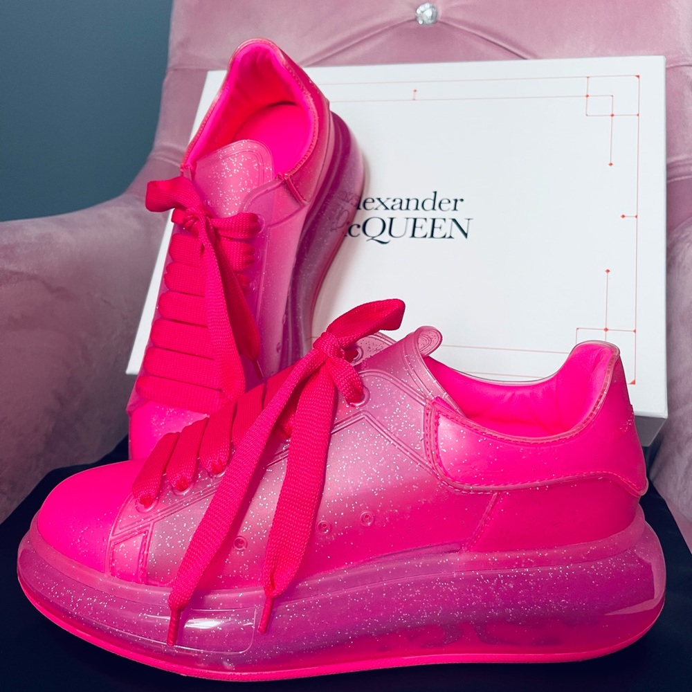 Alexander McQueen Oversized Glitter Sneakers